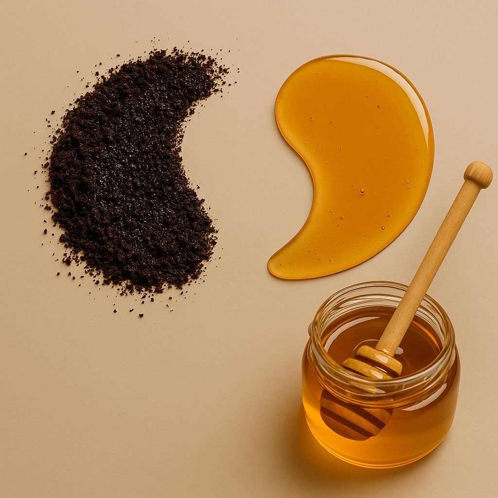 ماسك القهوة والعسل مع الحليب وزيت الزيتون
