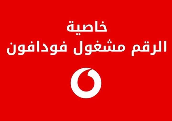خاصية الرقم مشغول في فودافون وكيفية تفعيلها بسهولة – كاستمر