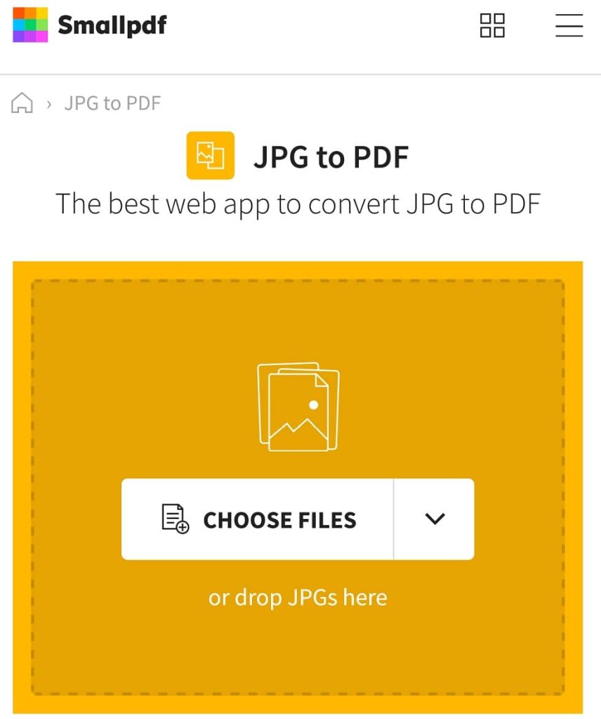 برنامج SmallPDF JPG to PDF Converter | أداة احترافية عبر المتصفح