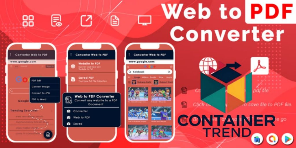 برنامج Web to PDF Converter أفضل برامج تحويل الصور الى PDF للايفون
