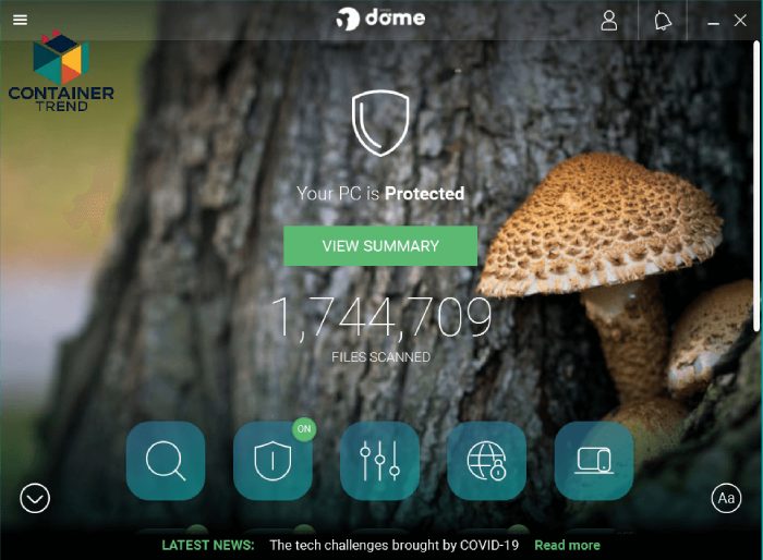 برنامج Panda Dome بقائمة أفضل برامج مكافحة الفيروسات للكمبيوتر