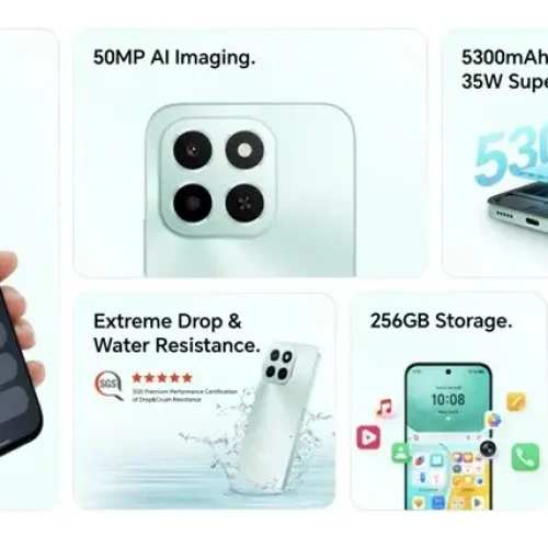 هونر تُطلق هاتف Honor X6c الاقتصادي بشاشة 120 هرتز